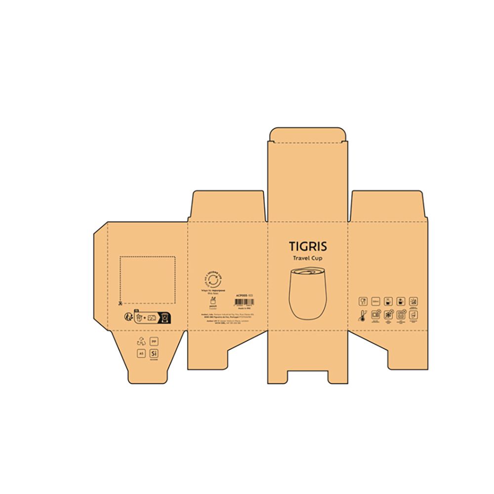 Picture of Tigris Travel Cup rSS 320ml. Double wall with lid