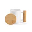 Picture of Douro Mug Ceramic, Bamboo lid and handle 380ml. Sublimation