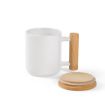 Picture of Douro Mug Ceramic, Bamboo lid and handle 380ml. Sublimation