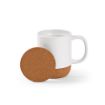 Picture of Ebro Mug Ceramic, Cork lid and base 380ml. Sublimation