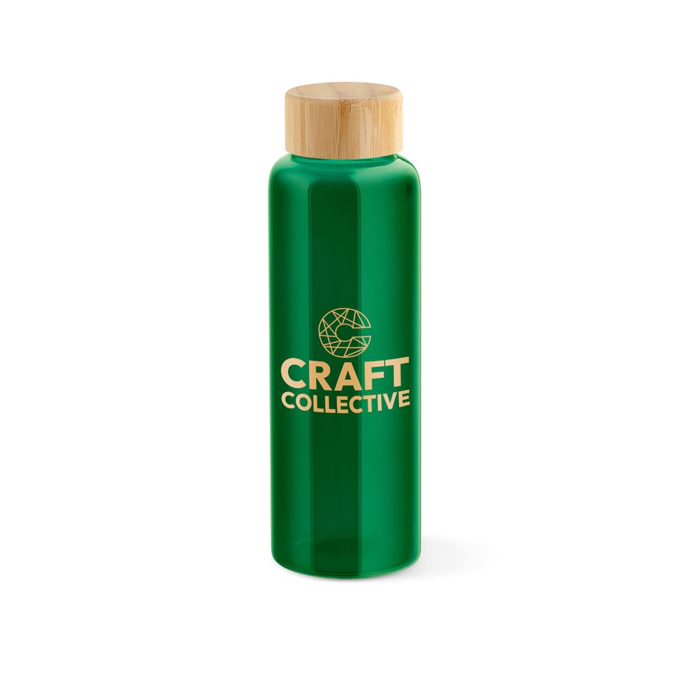 Picture of Indus Bottle Borosilicate Glass and Bamboo lid 510 ml. Leakproof