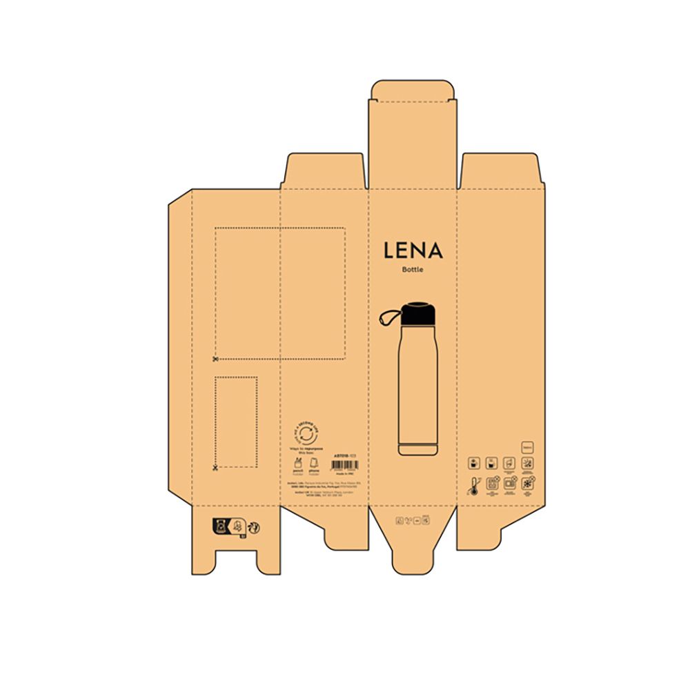Picture of Lena Bottle rSS 570ml. Double wall and Leakproof. rPET handle