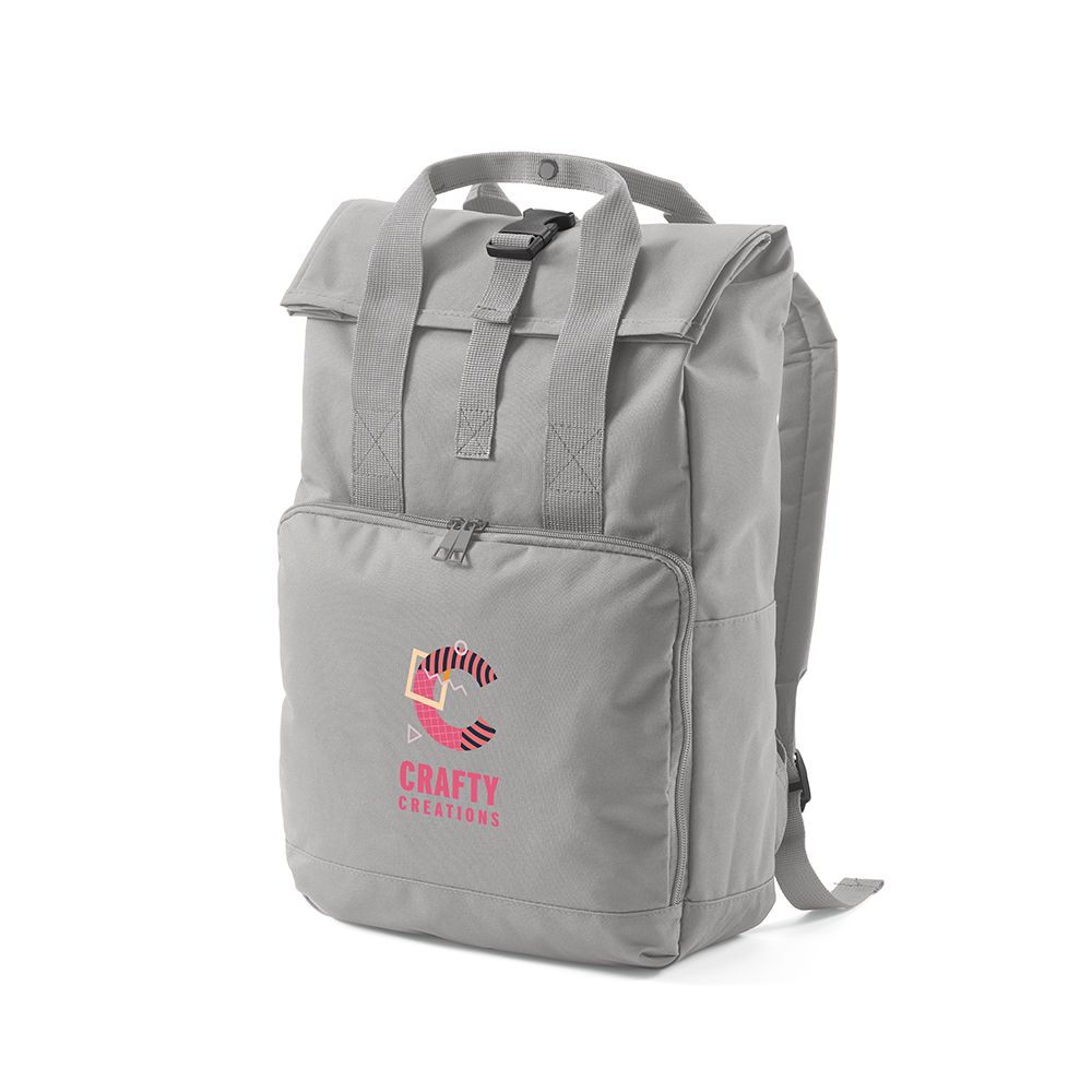 Picture of Warsaw Backpack 20L rPET. Roll top and buckle closure