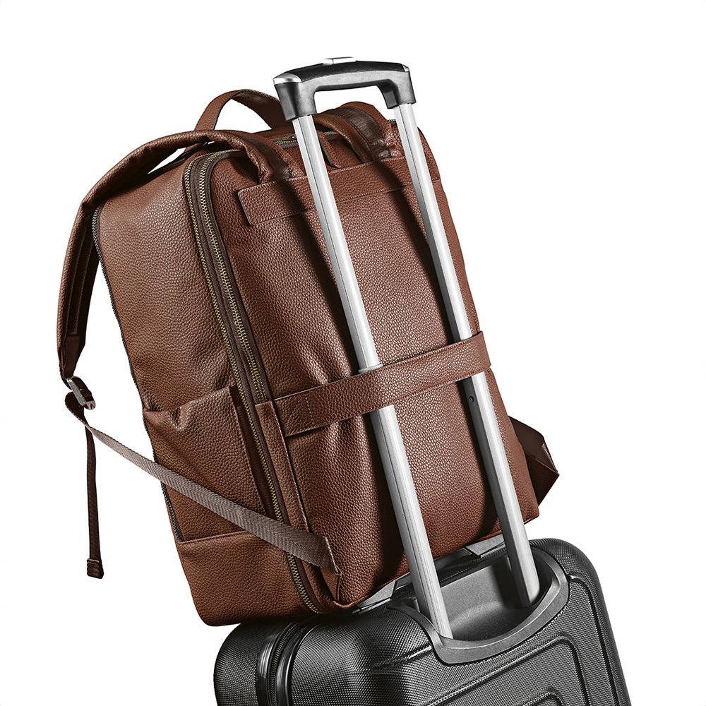 Picture of Paris Backpack 20L recycled Leather fits 17" laptop