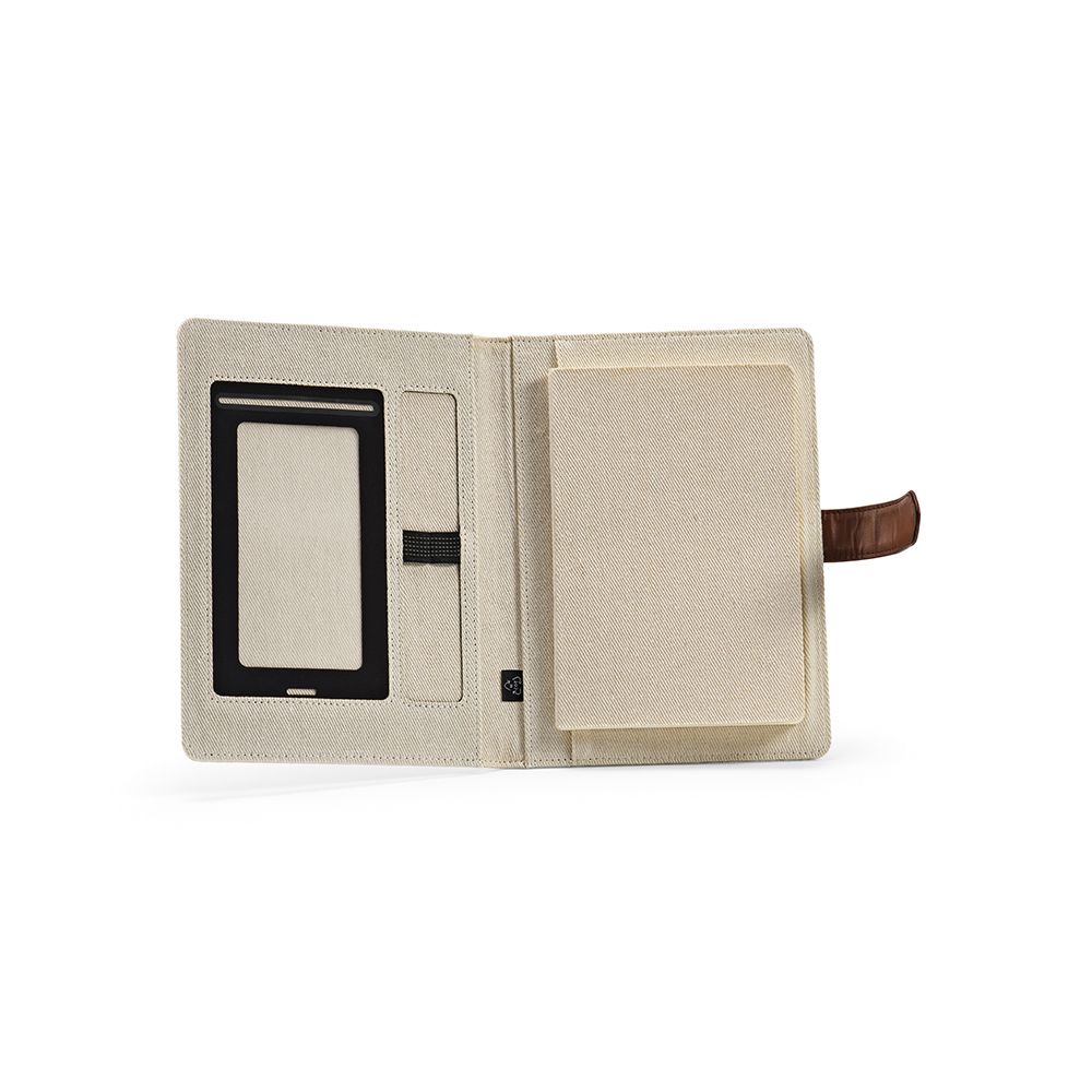 Picture of Eliot A5 Folder rCotton. 64 FSC sheet notepad and rPU closure