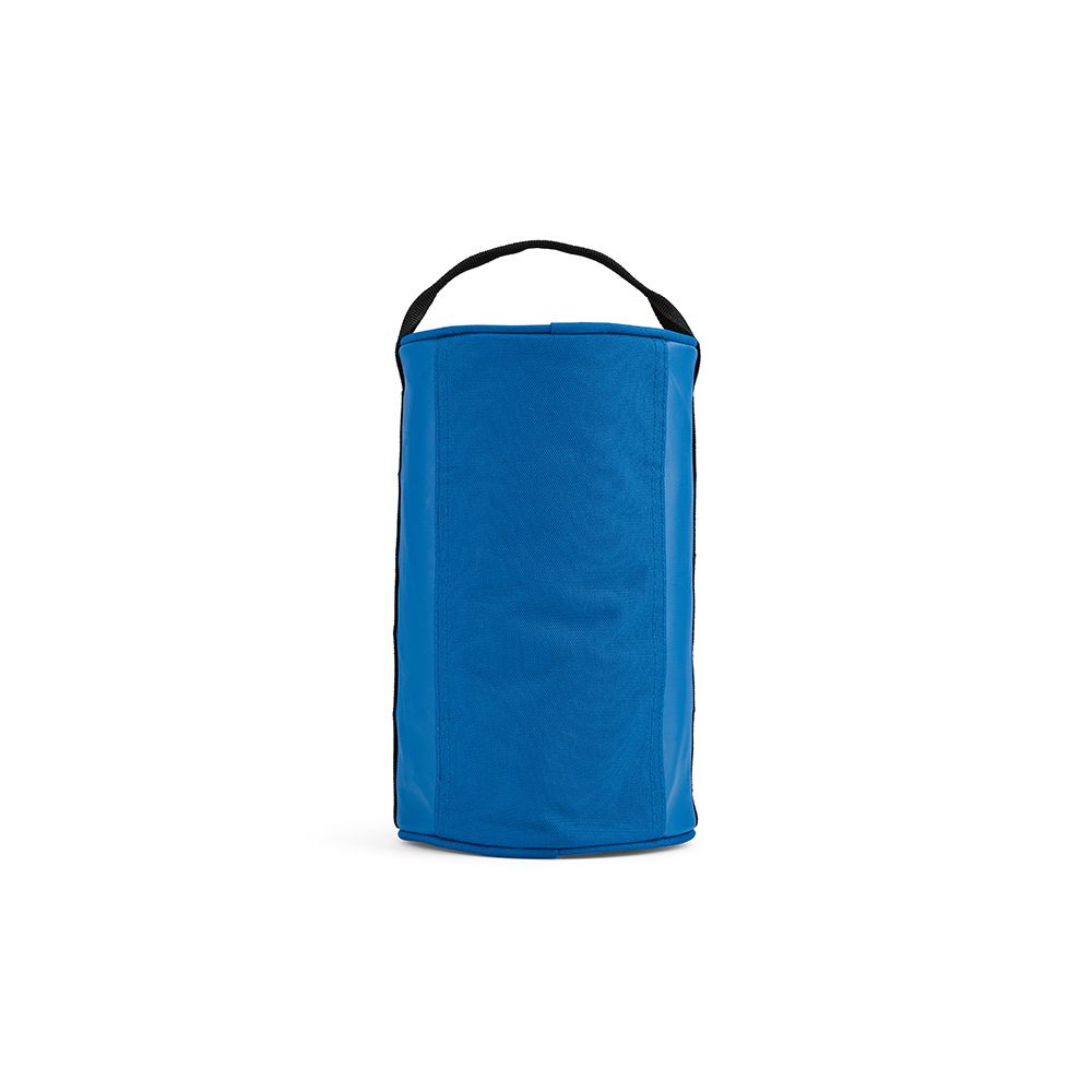 Picture of Riga Toiletry Bag 5.7L rPET. Barrel shaped with carry handle