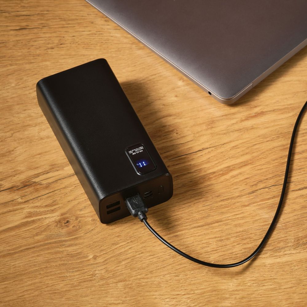 Picture of Hertz Powerbank rABS 30000mAh. LED display. 30W Charges laptop