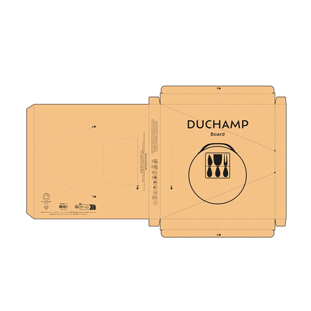 Picture of Duchamp Board Bamboo with Cheese Utensils