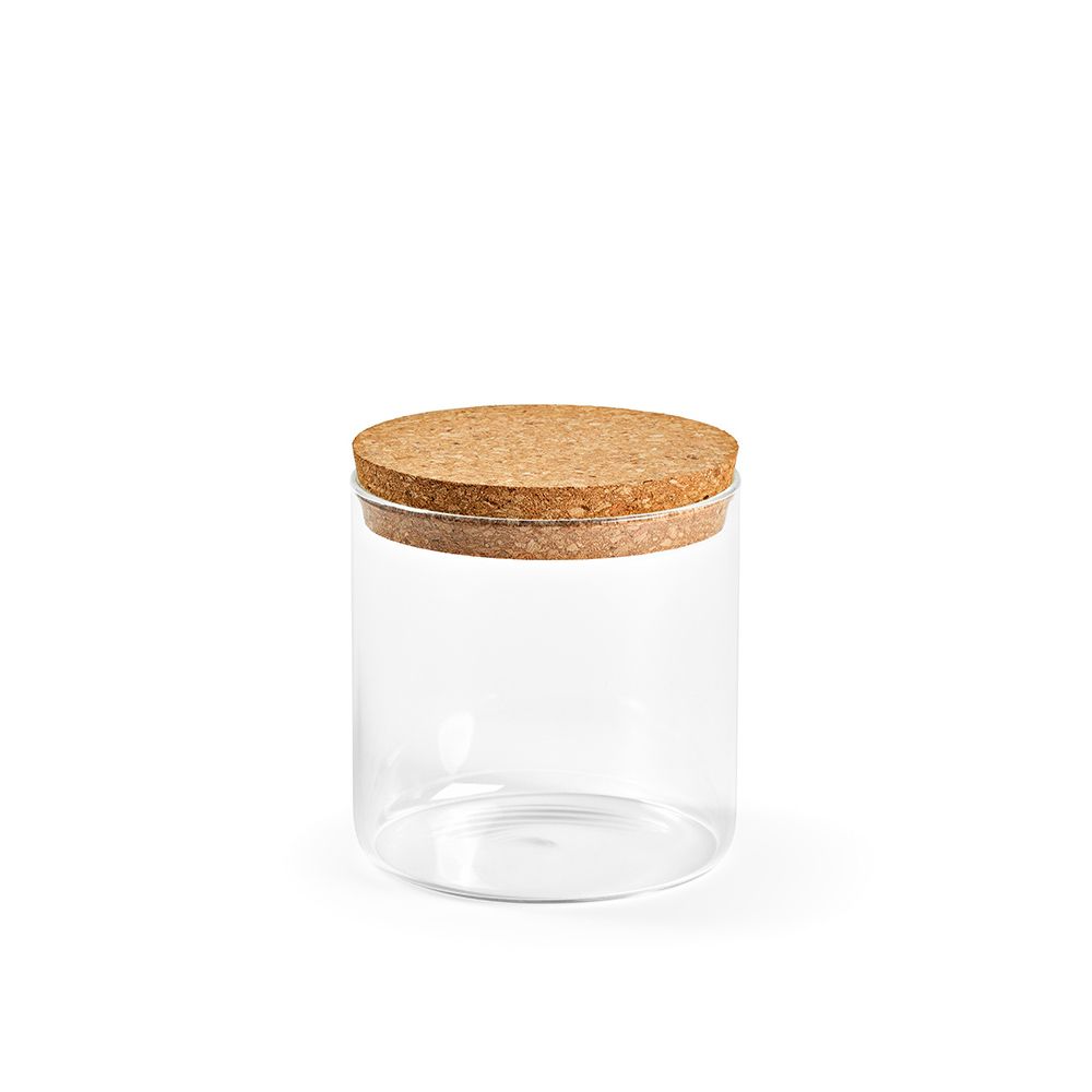 Picture of Magritte 500 Canister Borosilicate Glass 580ml. Cork lid