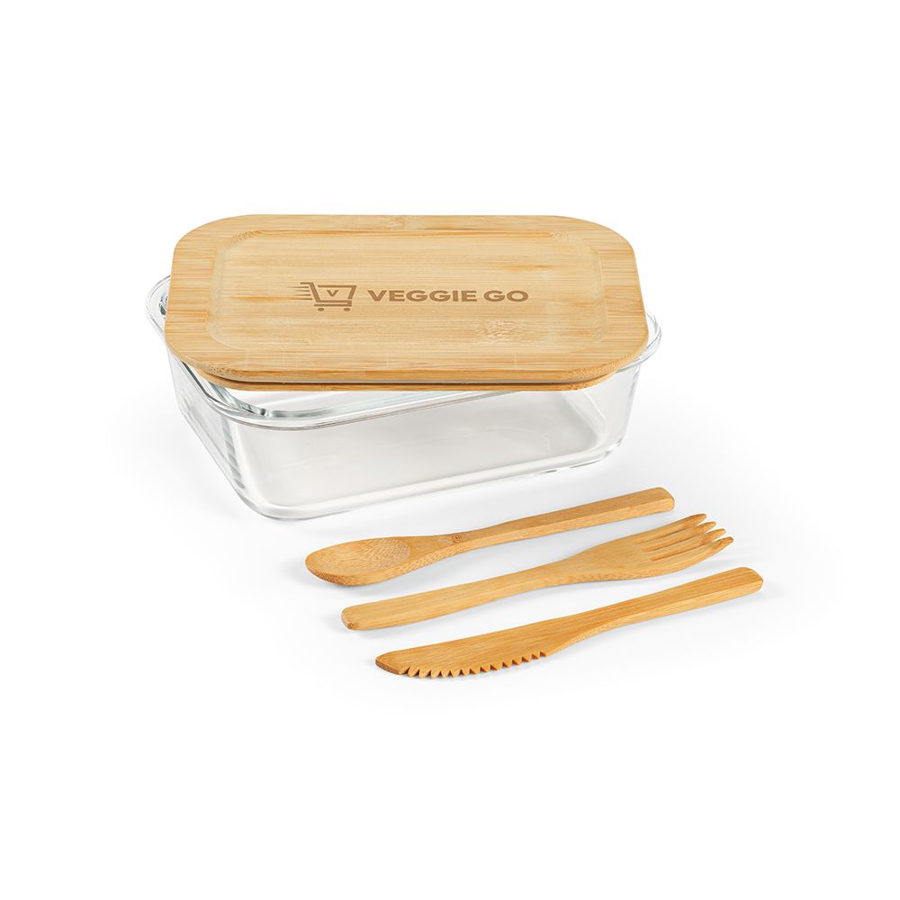 Picture of Van Gogh 1000 Lunchbox Borosilicate Glass and Bamboo 1090ml