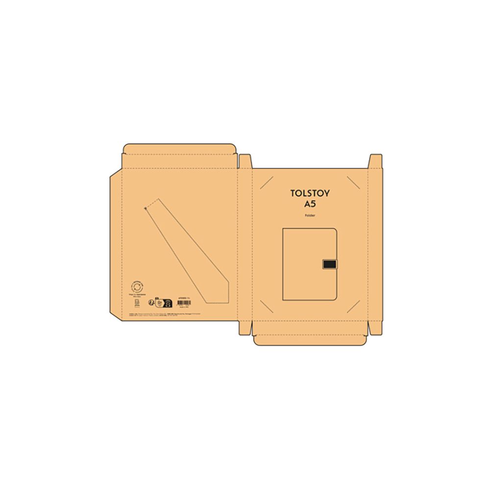 Picture of Tolstoy A5 Folder rPET. 64 FSC sheet notepad and rPU closure