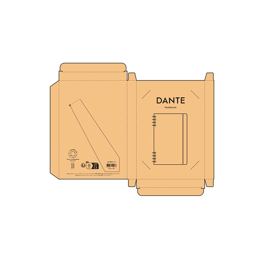 Picture of Dante A5 Notebook Bamboo cover. 70gsm Recycled 196 pages