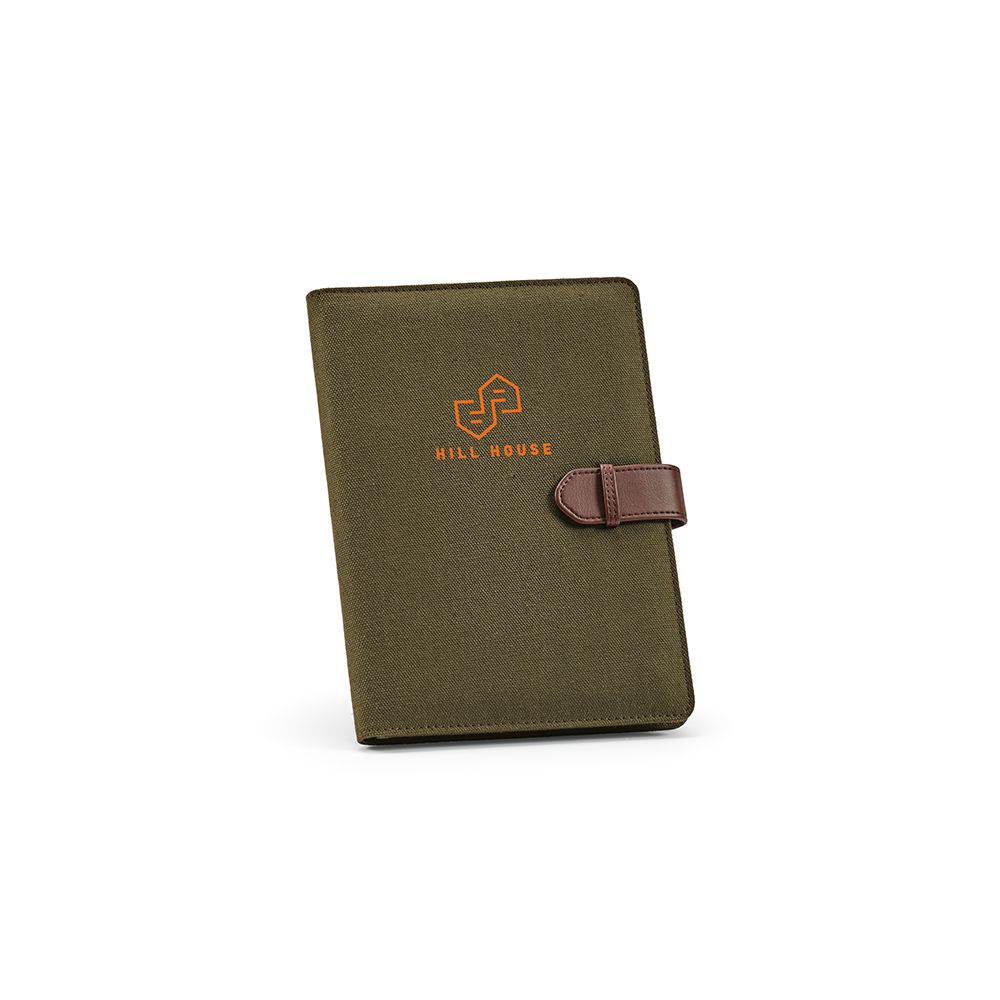 Picture of Eliot A5 Folder rCotton. 64 FSC sheet notepad and rPU closure