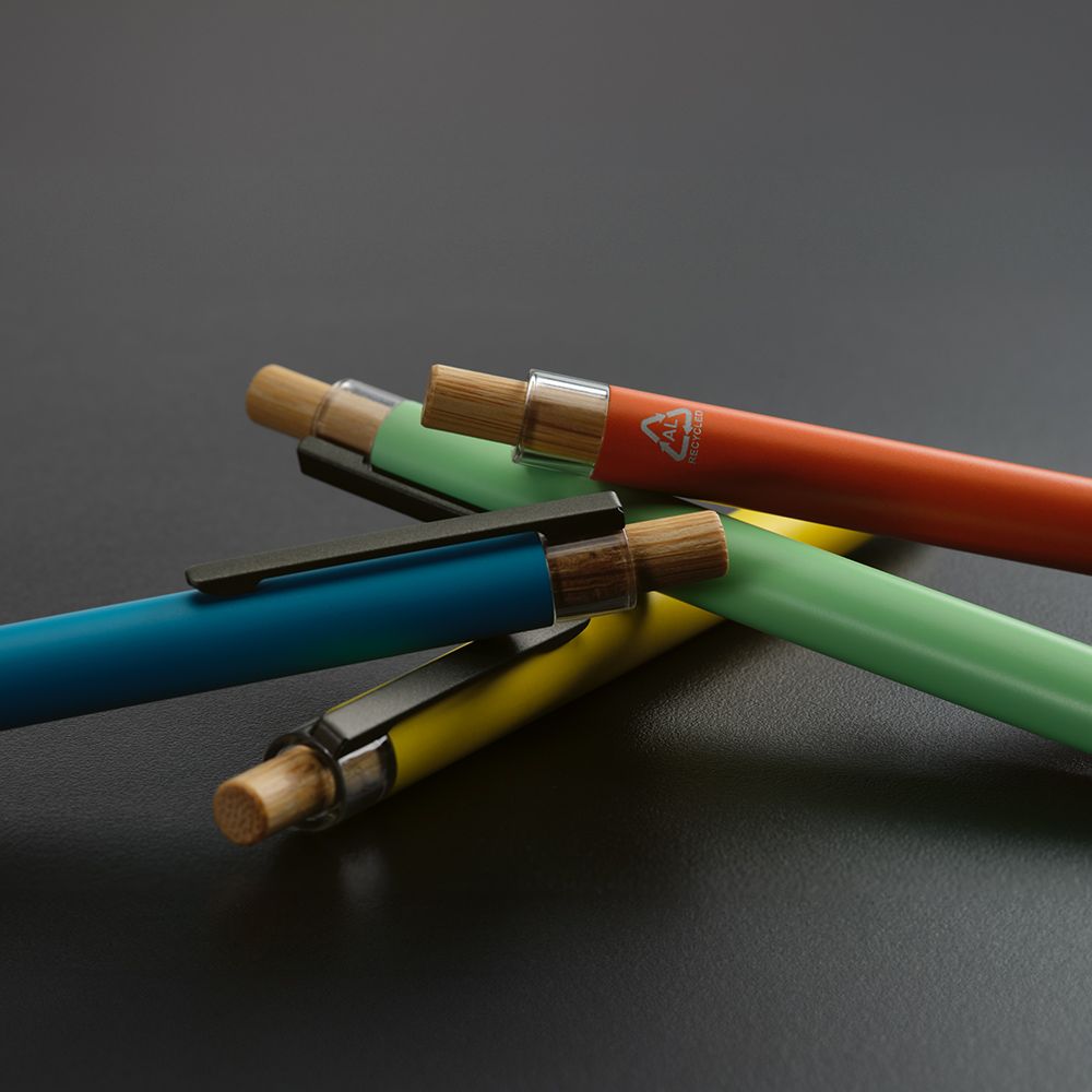 Picture of Tolkien Pen rAluminium, Bamboo and rPET. Blue 2km Dokumental® ink
