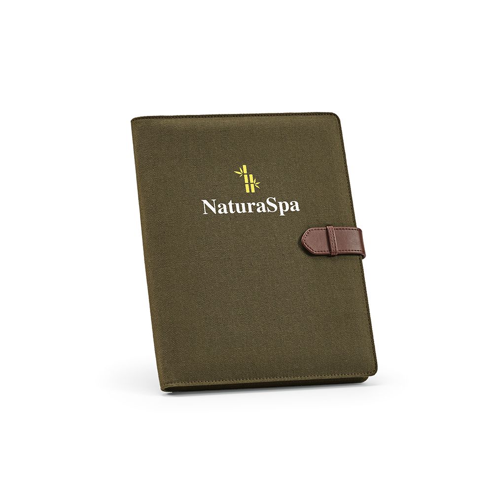 Picture of Eliot A4 Folder rCotton. 64 FSC sheet notepad and rPU closure
