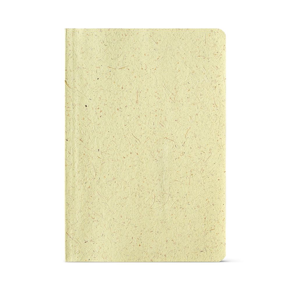 Picture of Lewis A5 Notebook Corn Husk cover. 80gsm recycled 196 pages