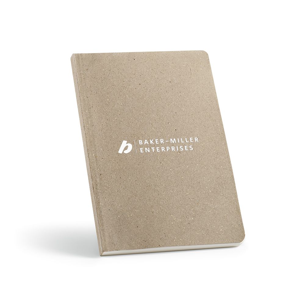Picture of Poe A5 Notebook Flax cover. 80gsm recycled 196 pages