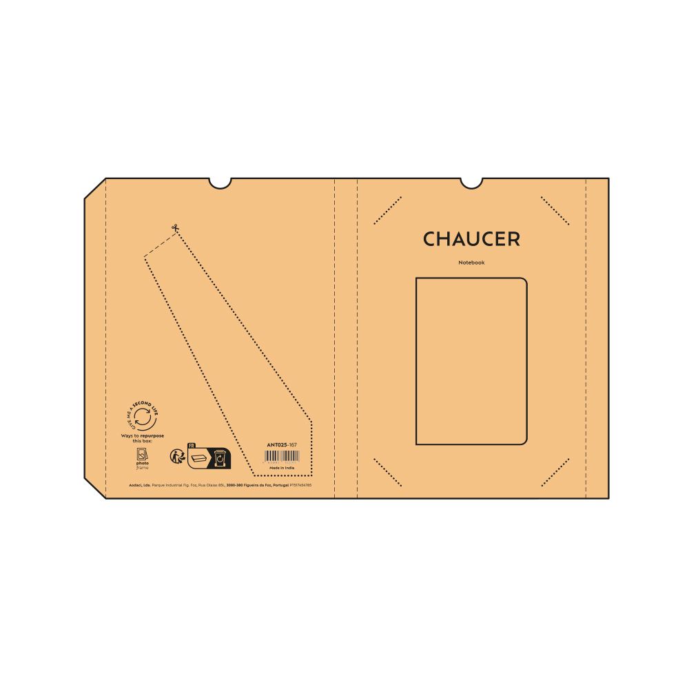 Picture of Chaucer A5 Notebook Beer Waste cover. 80gsm recycled 196 pages