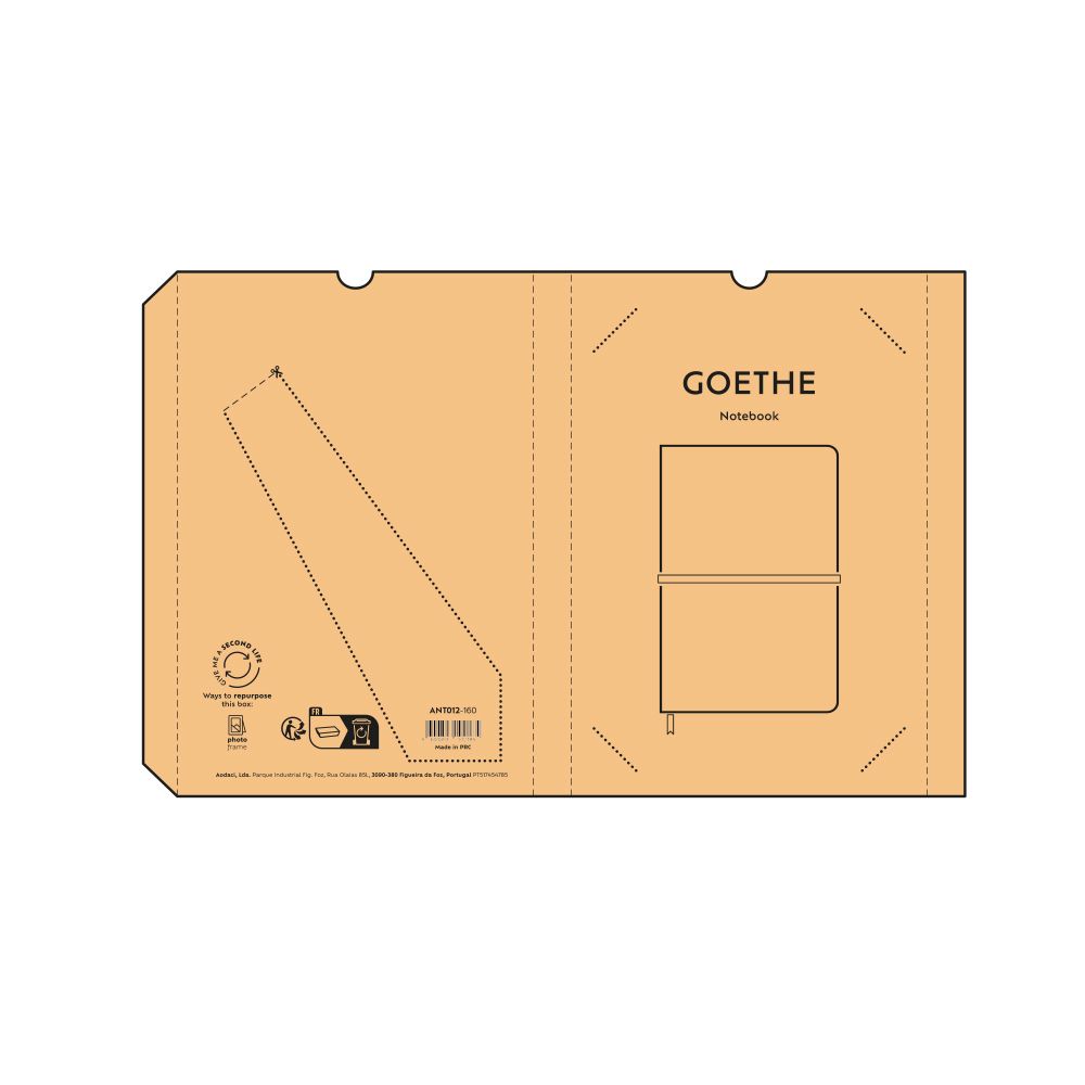 Picture of Goethe A5 Notebook Cork cover. 70gsm Recycled 196 pages 