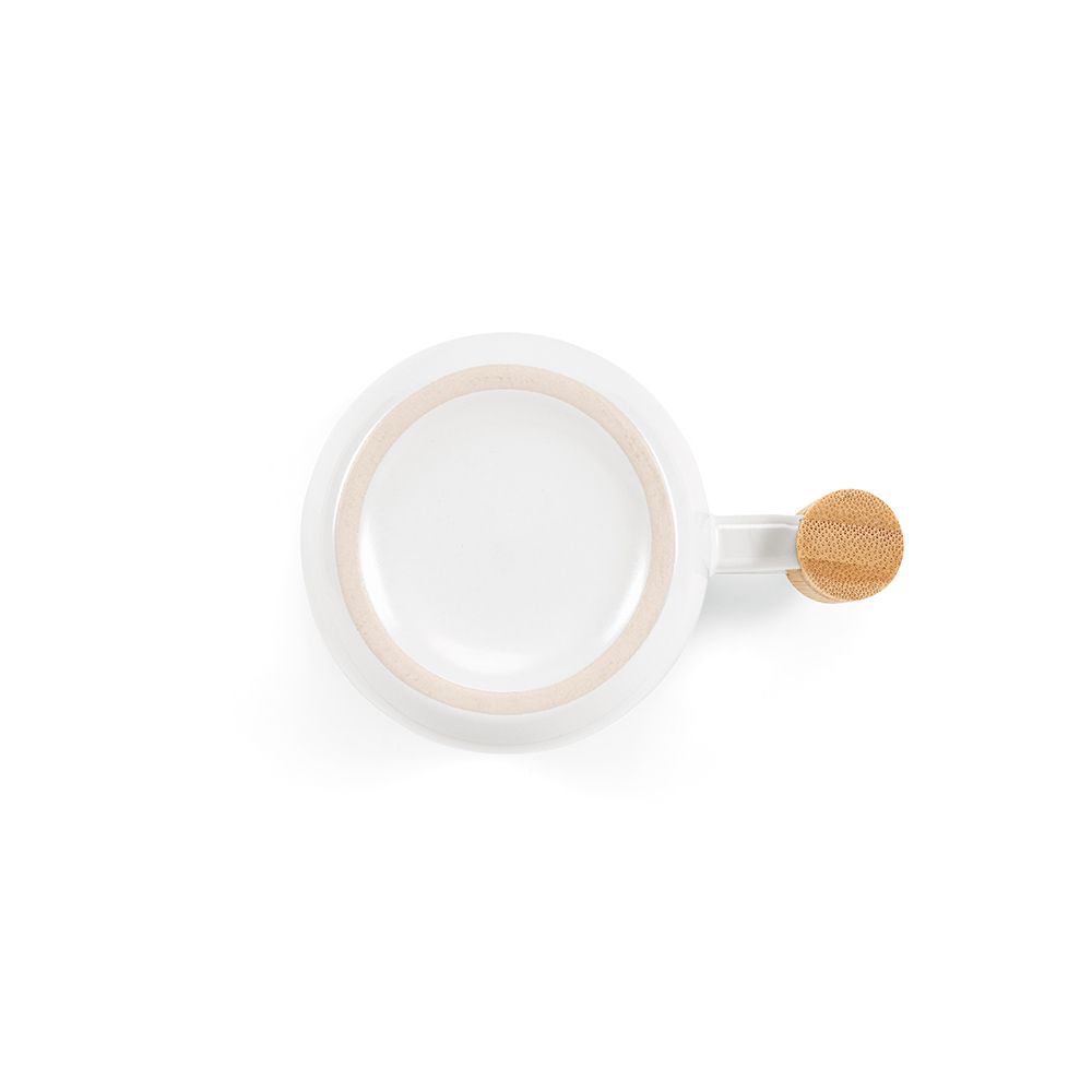 Picture of Douro Mug Ceramic, Bamboo lid and handle 380ml. Sublimation