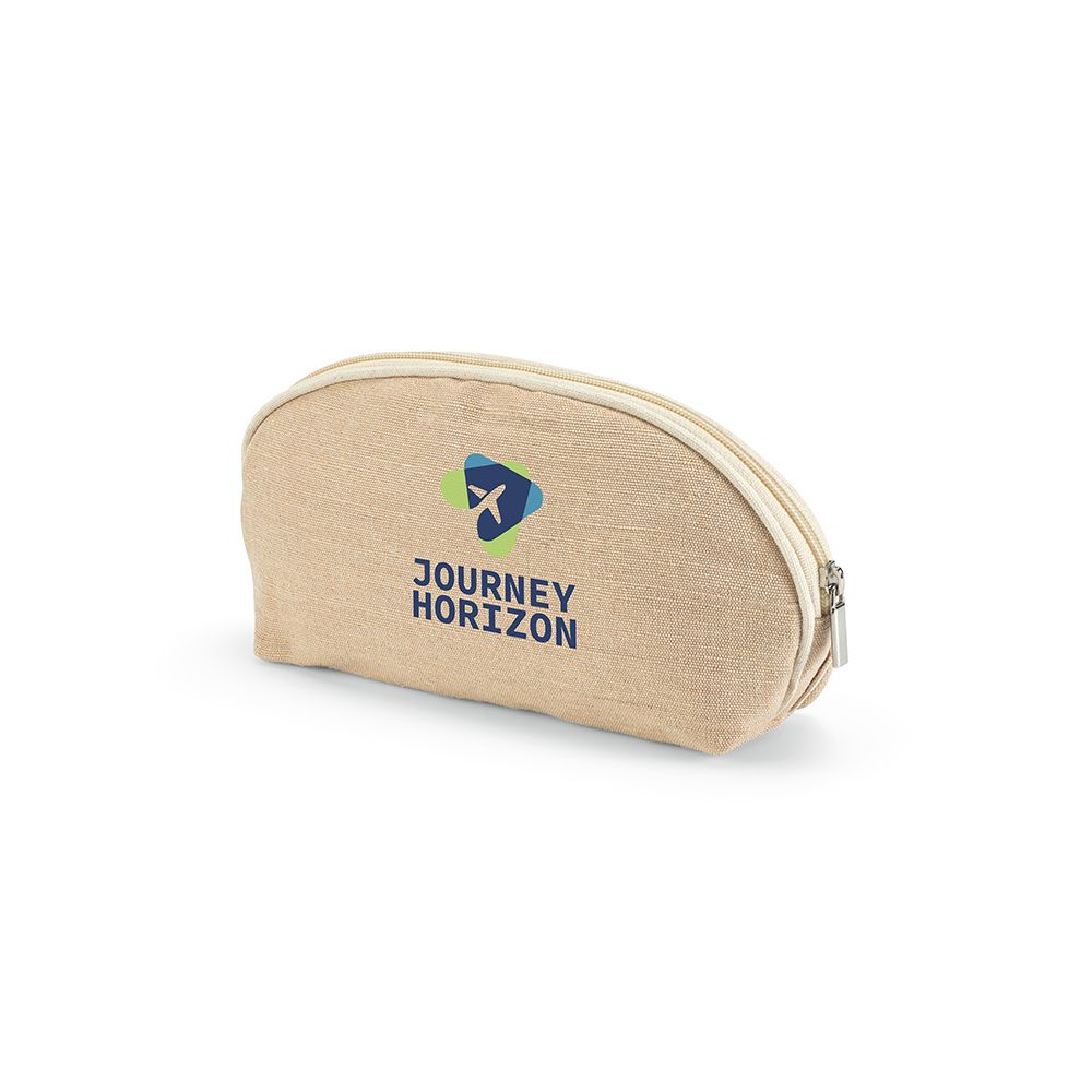 Picture of Dehli Toiletry Bag 1.5L 260gsm Jute with zipper