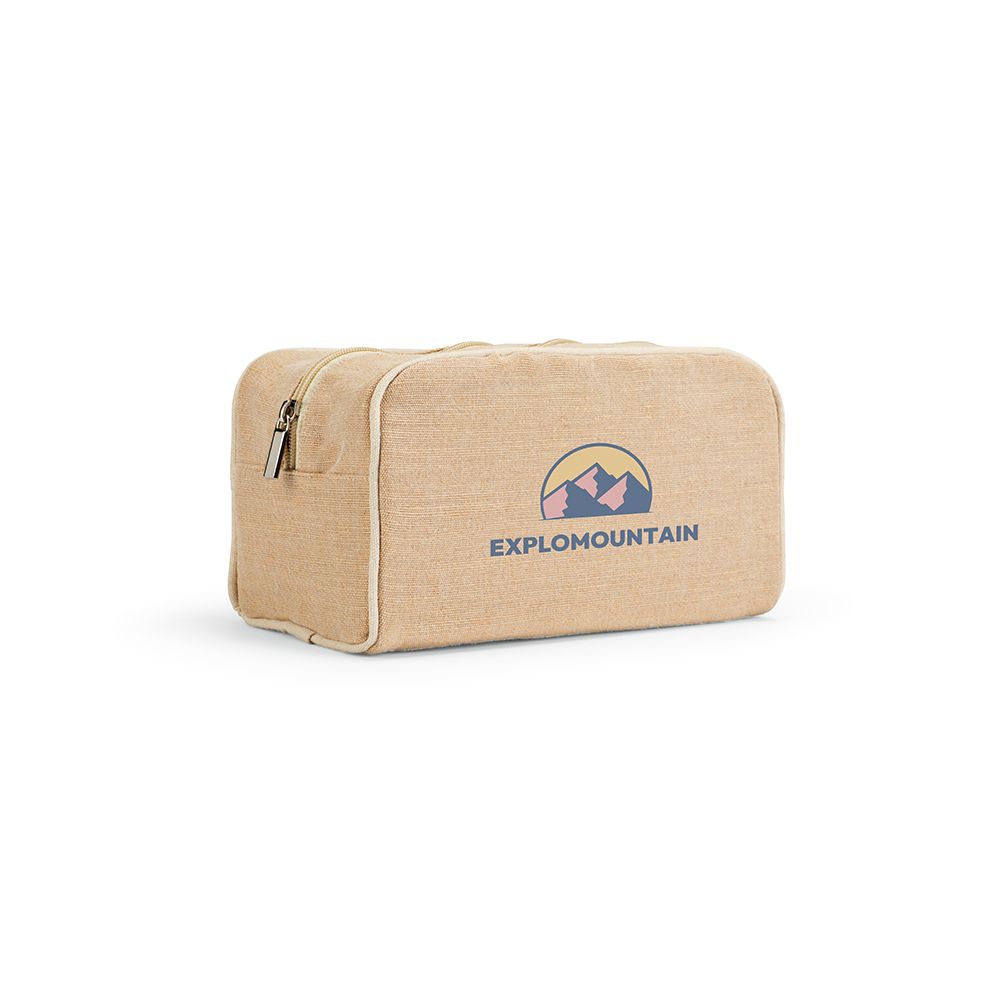 Picture of Rio Toiletry Bag 260 gsm Jute with zipper