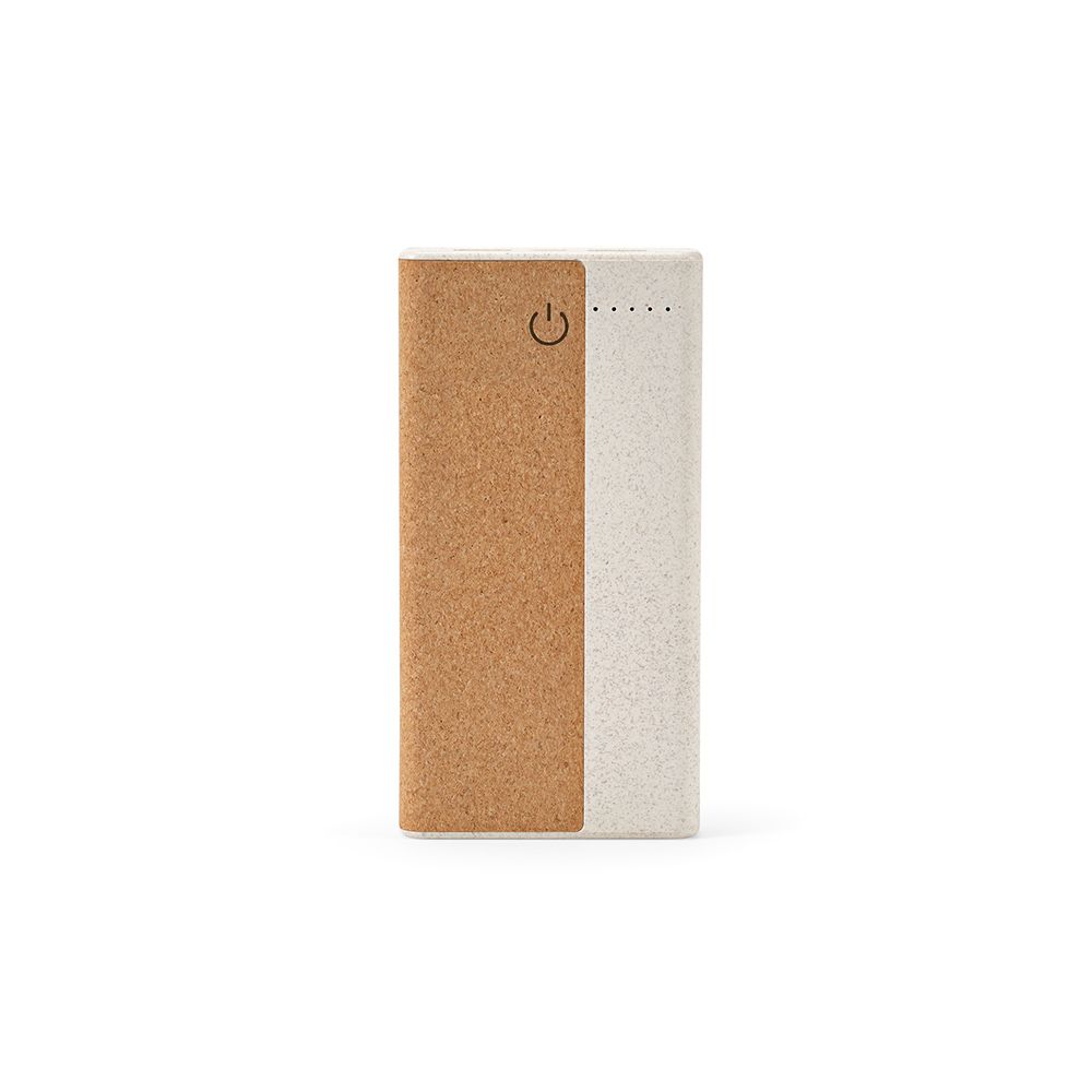 Picture of Archimedes Powerbank Cork and Wheat straw 10000mAh. 15W