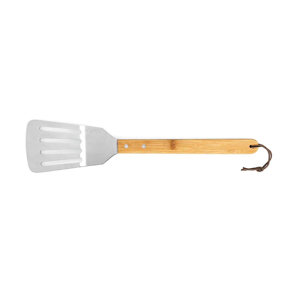Picture of Turner Barbecue Set Bamboo. With Case, Tong, Fork & Spatula