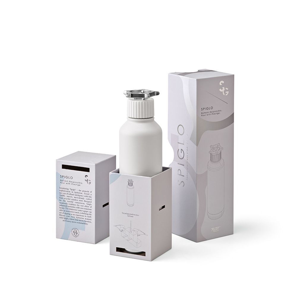 Picture of Spiglo Bottle rSS 780ml. Double wall and Leakproof. Wheel shaped lid