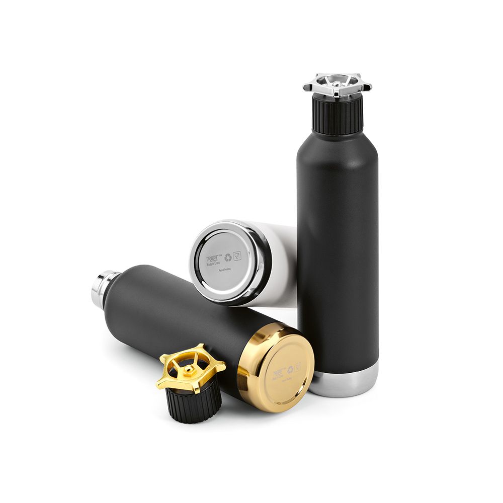 Picture of Spiglo Bottle rSS 780ml. Double wall and Leakproof. Wheel shaped lid