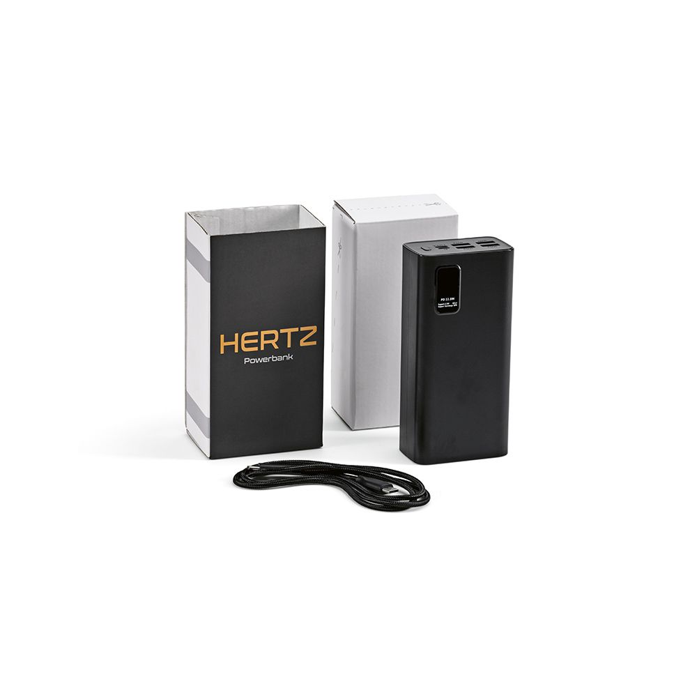 Picture of Hertz Powerbank rABS 30000mAh. LED display. 30W Charges laptop