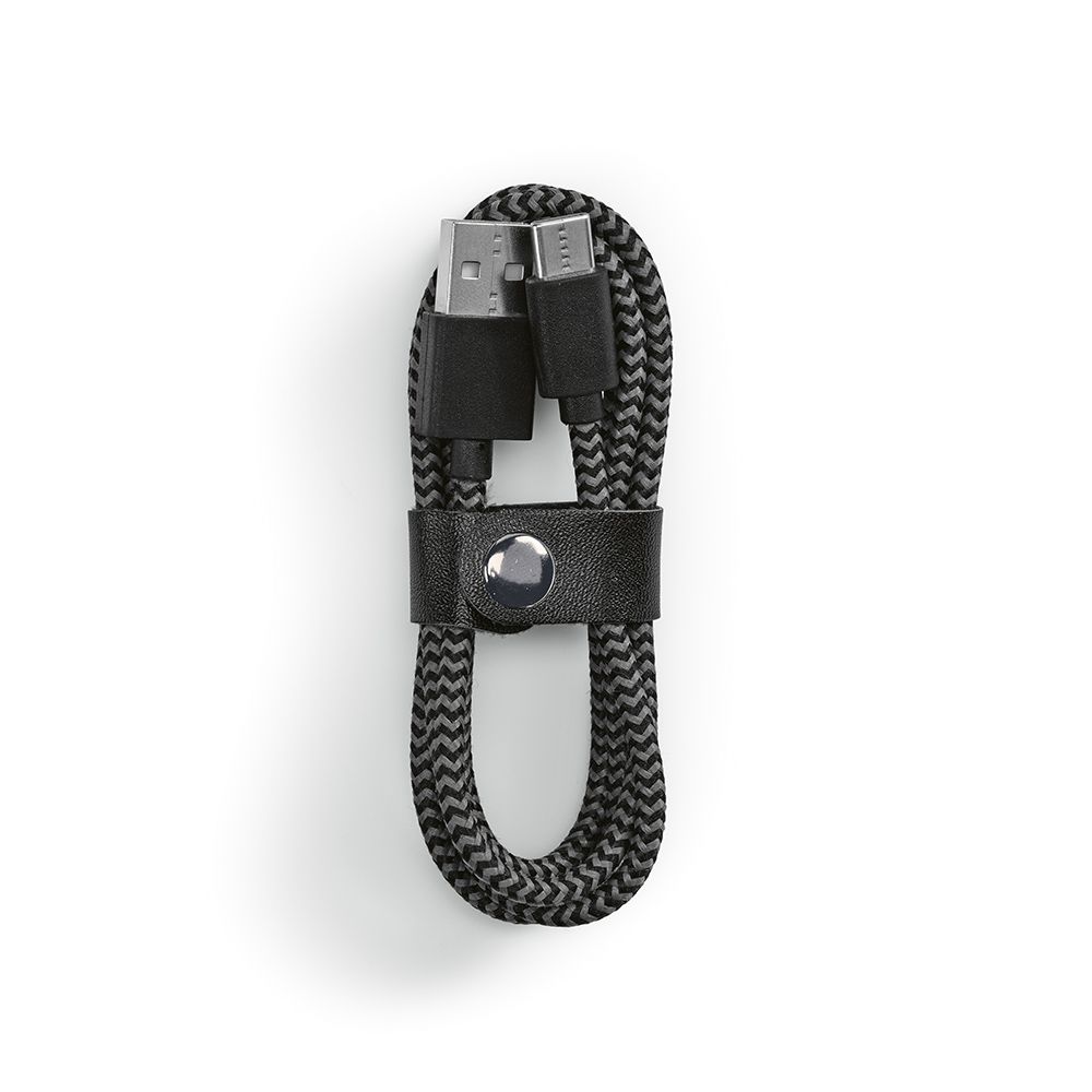 Picture of Leibniz Cable rPET. 1m USB-A to USB-C. Fast Charge