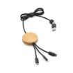 Picture of Feynman 5-in-1 Cable Bamboo and rPET. Backlit logo