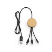 Picture of Feynman 5-in-1 Cable Bamboo and rPET. Backlit logo