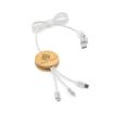 Picture of Feynman 5-in-1 Cable Bamboo and rPET. Backlit logo