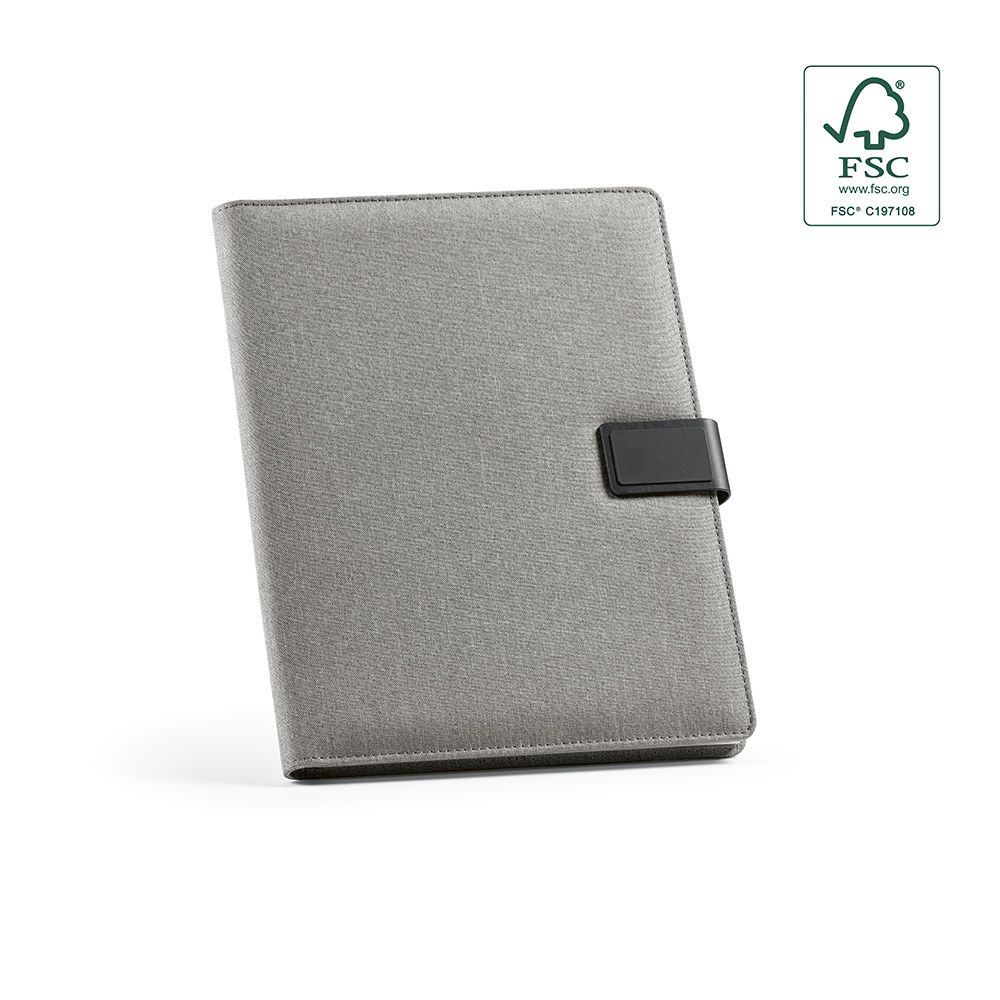 Picture of Tolstoy A4 Folder rPET. 64 FSC sheet notepad and rPU closure