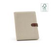 Picture of Eliot A4 Folder rCotton. 64 FSC sheet notepad and rPU closure