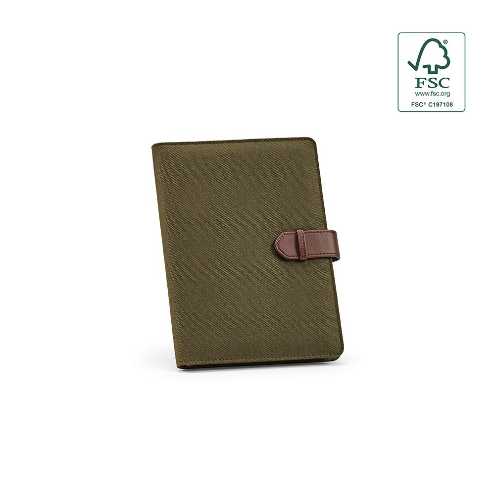 Picture of Eliot A5 Folder rCotton. 64 FSC sheet notepad and rPU closure