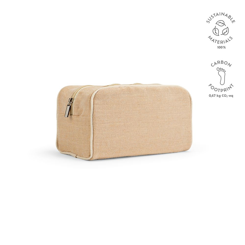 Picture of Rio Toiletry Bag 260 gsm Jute with zipper