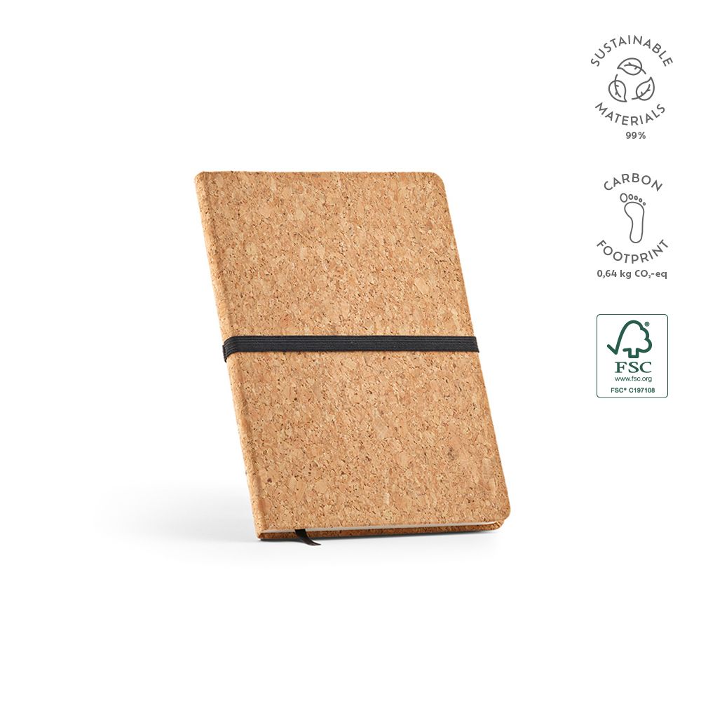 Picture of Goethe A5 Notebook Cork cover. 70gsm Recycled 196 pages 