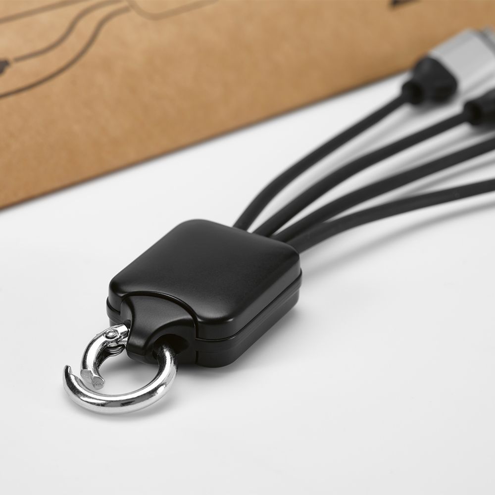 Picture of Sagan 4-in1 Cable rTPR. Backlit logo and hanging loop