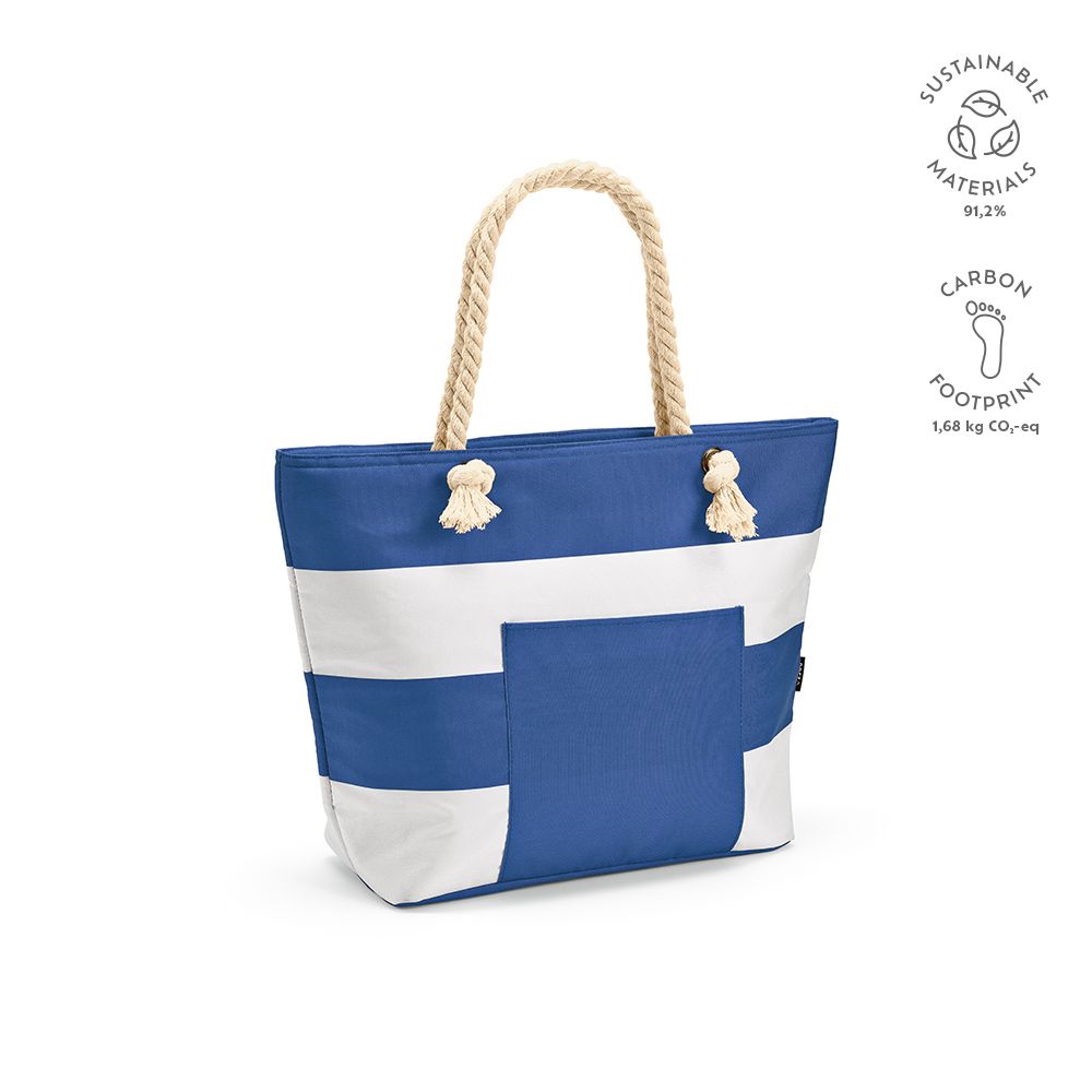 Picture of Athens Cooler 15L rPET. Pocket and recycled cotton handles
