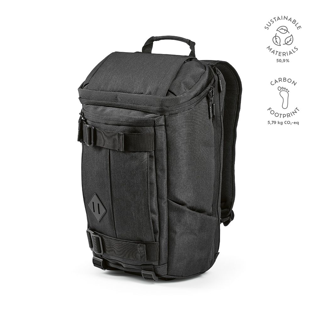 Picture of Paso Backpack 20L in rPET. Bottom loops. Fits 17" Laptop