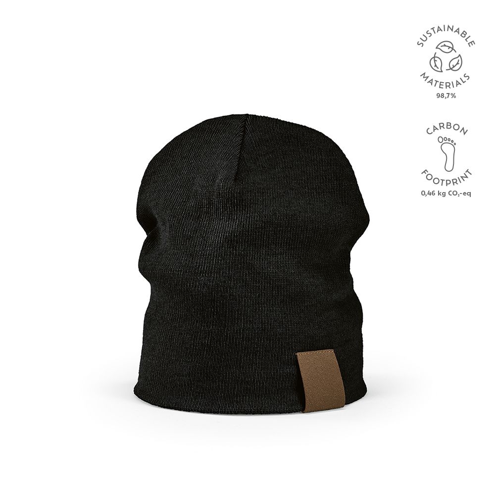 Picture of Marley Beanie rPET. Customisable Patch