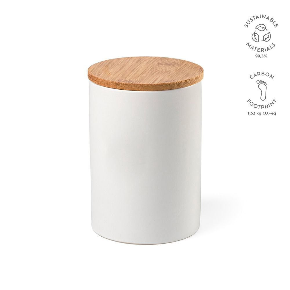 Picture of Munch 1000 Canister Ceramic 980ml. Bamboo lid