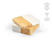 Picture of Kahlo Coasters Marble and Bamboo. Set of 4