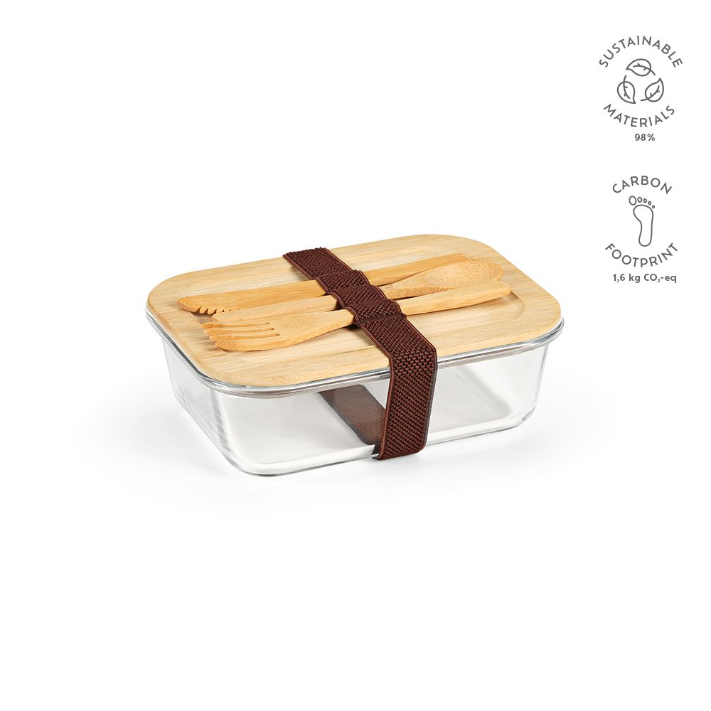 Picture of Van Gogh 1000 Lunchbox Borosilicate Glass and Bamboo 1090ml