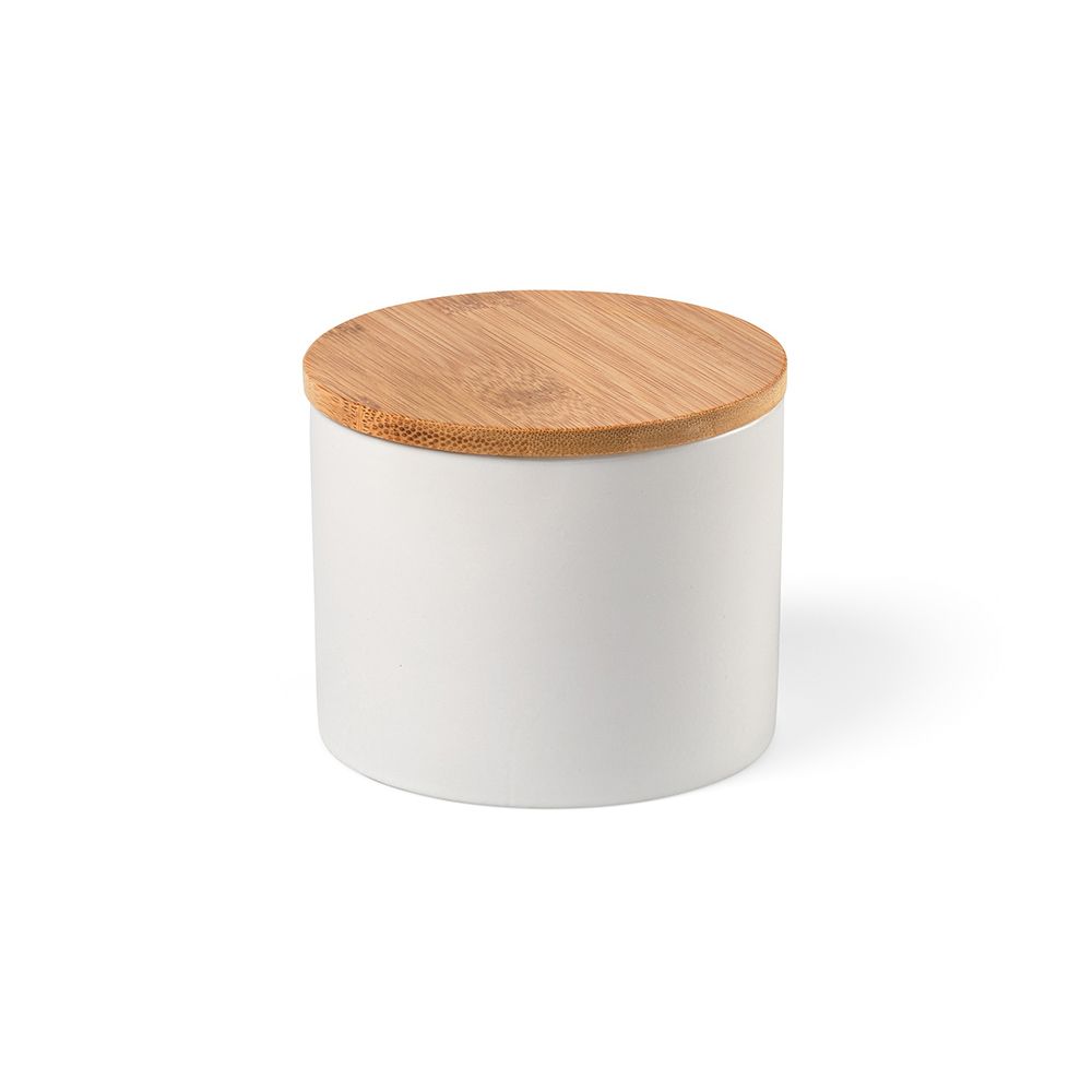 Picture of Munch 500 Canister Ceramic 525ml. Bamboo lid 