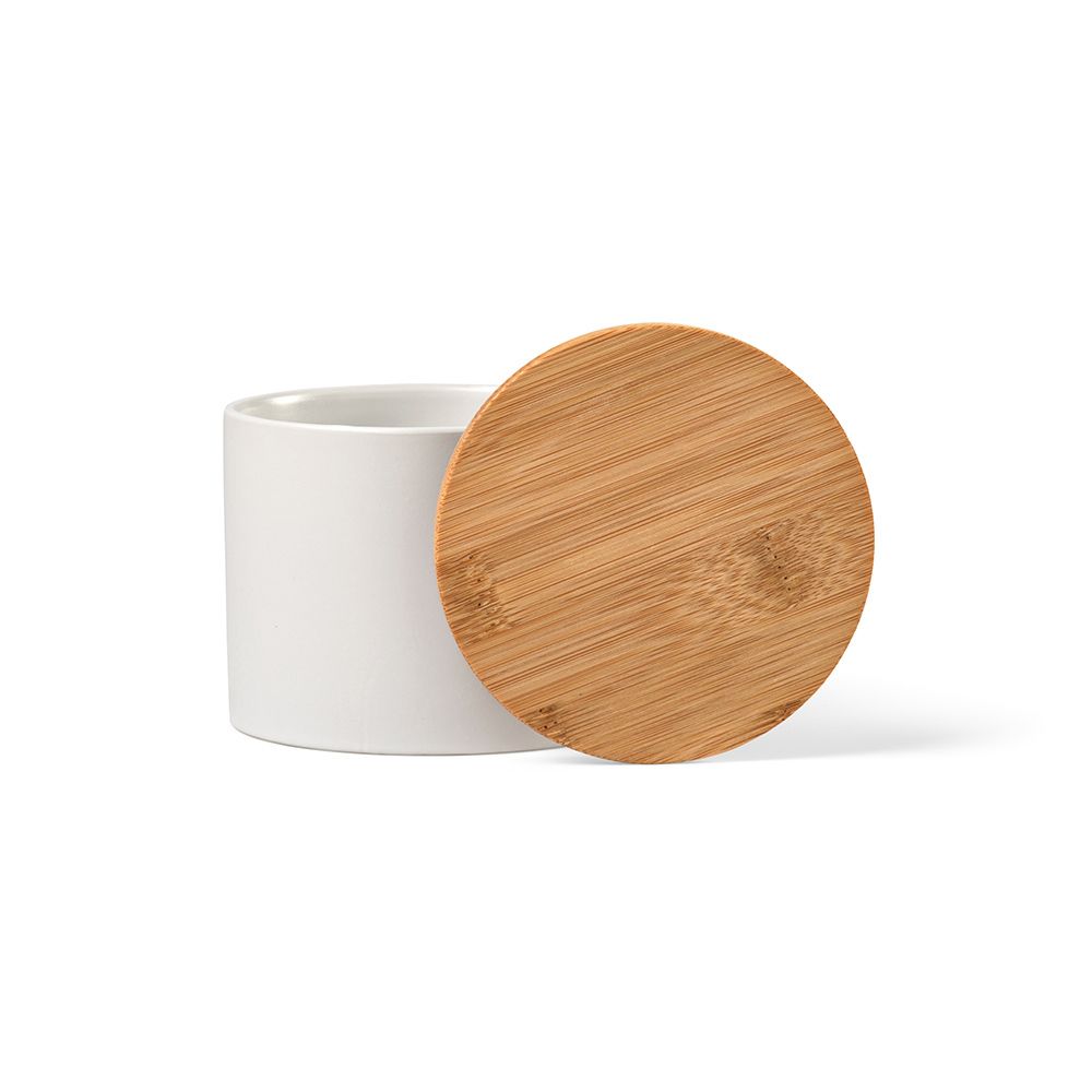 Picture of Munch 500 Canister Ceramic 525ml. Bamboo lid 