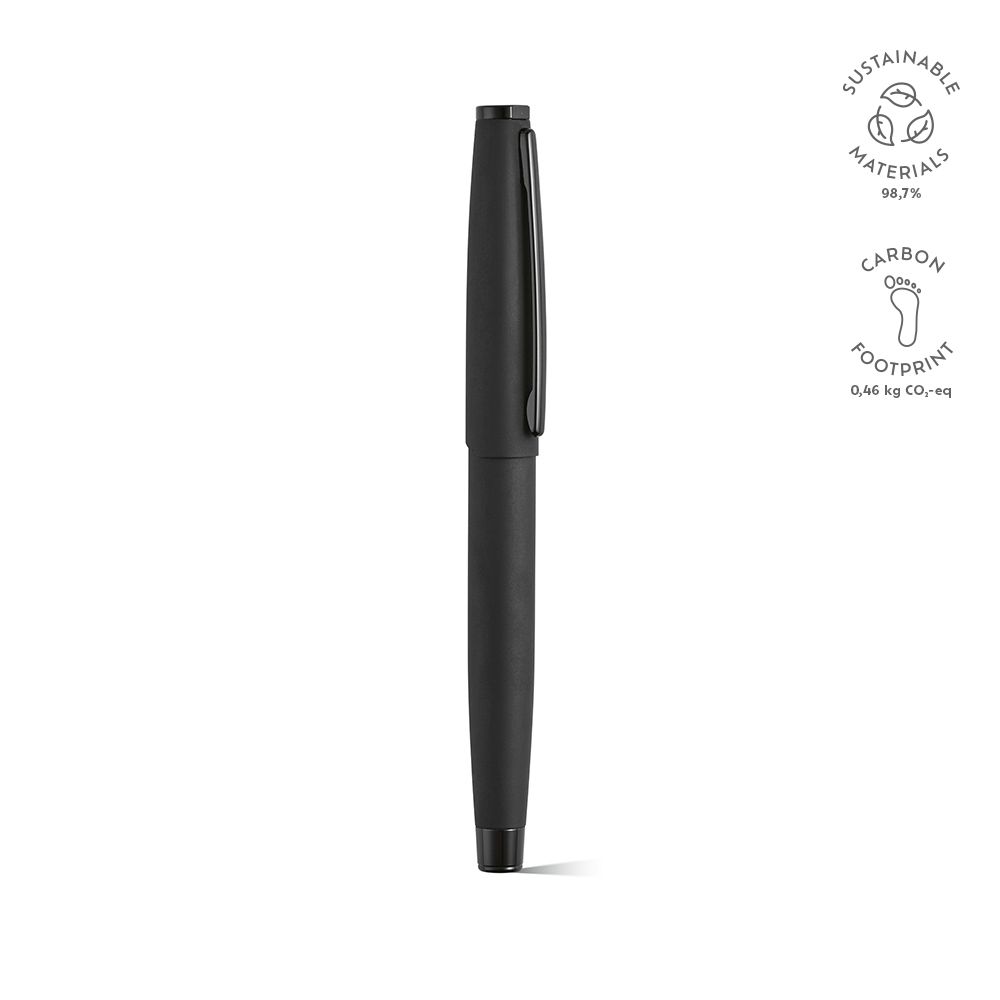 Picture of Dreiser Pen rStainless Steel. Black 1km Dokumental® ink